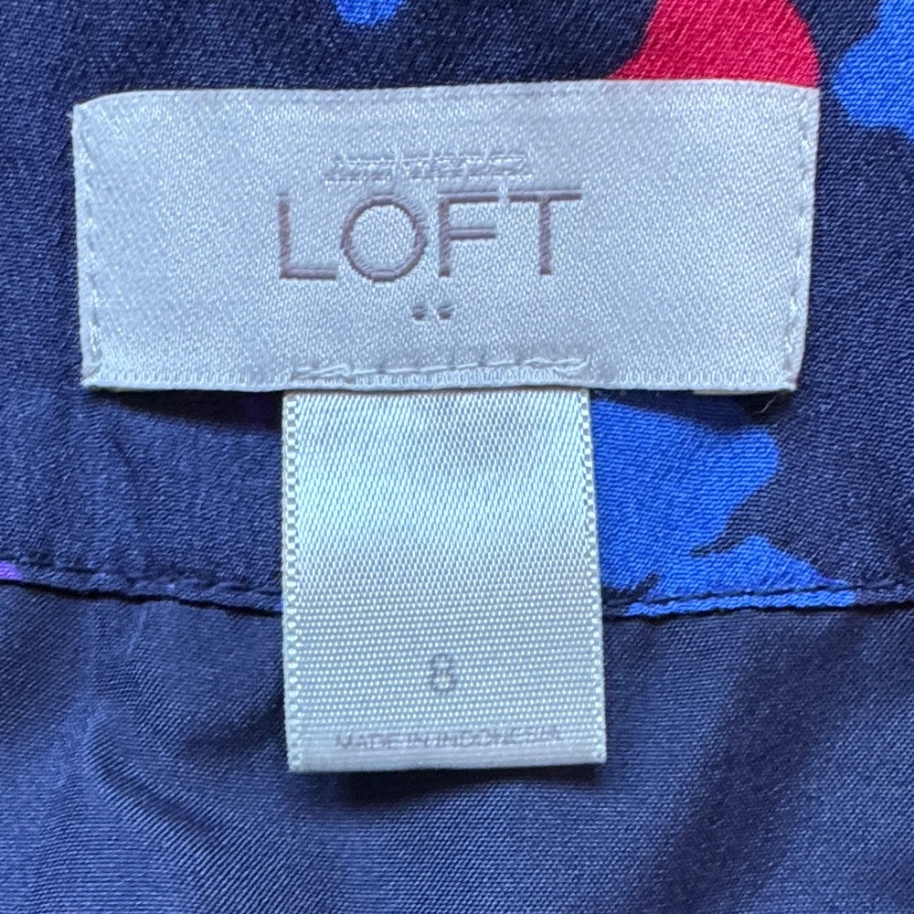 LOFT Multicolor Patterned Dress - Picture 2 of 2
